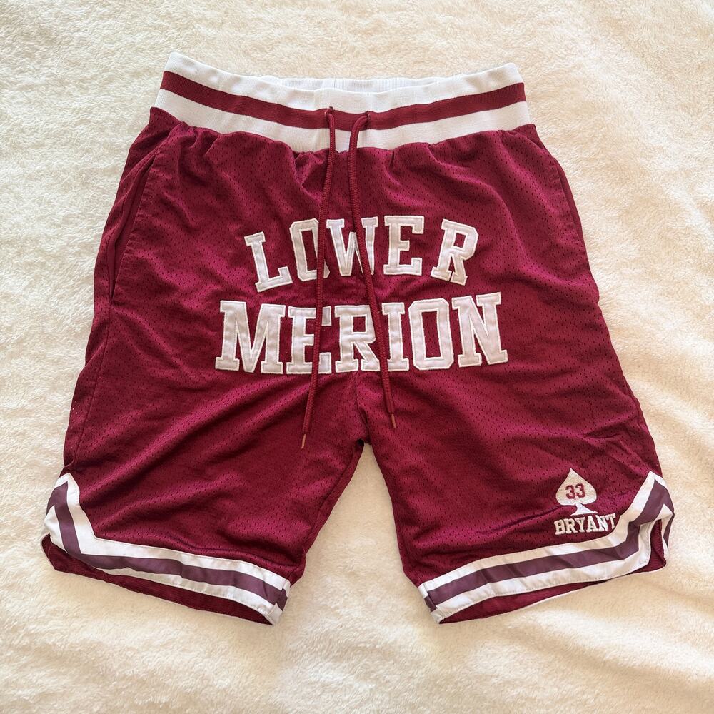 Kobe Bryant Lower Merion 33 Basketball Shorts Small Elite Drip Stitched Retro